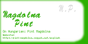 magdolna pint business card